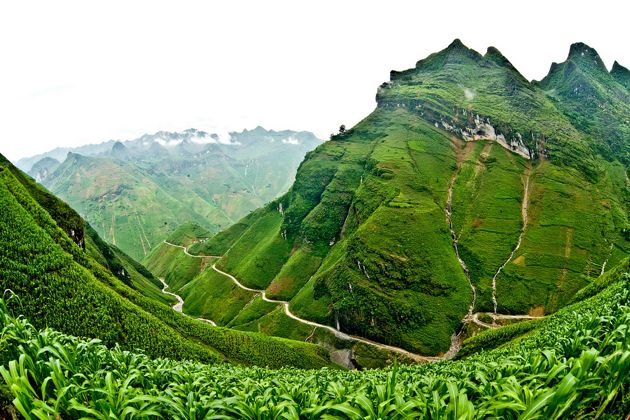 Journey to the rock plateau Ha Giang with the beautiful winding roads 
