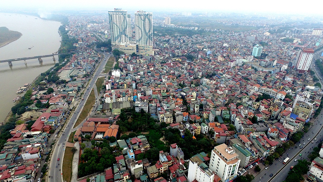 Photos about a beutifual, modern Hanoi seen from above