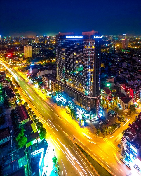 Photos about a beutifual, modern Hanoi seen from above